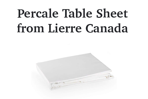 Percale Table sheet in Canada from Lierre.ca