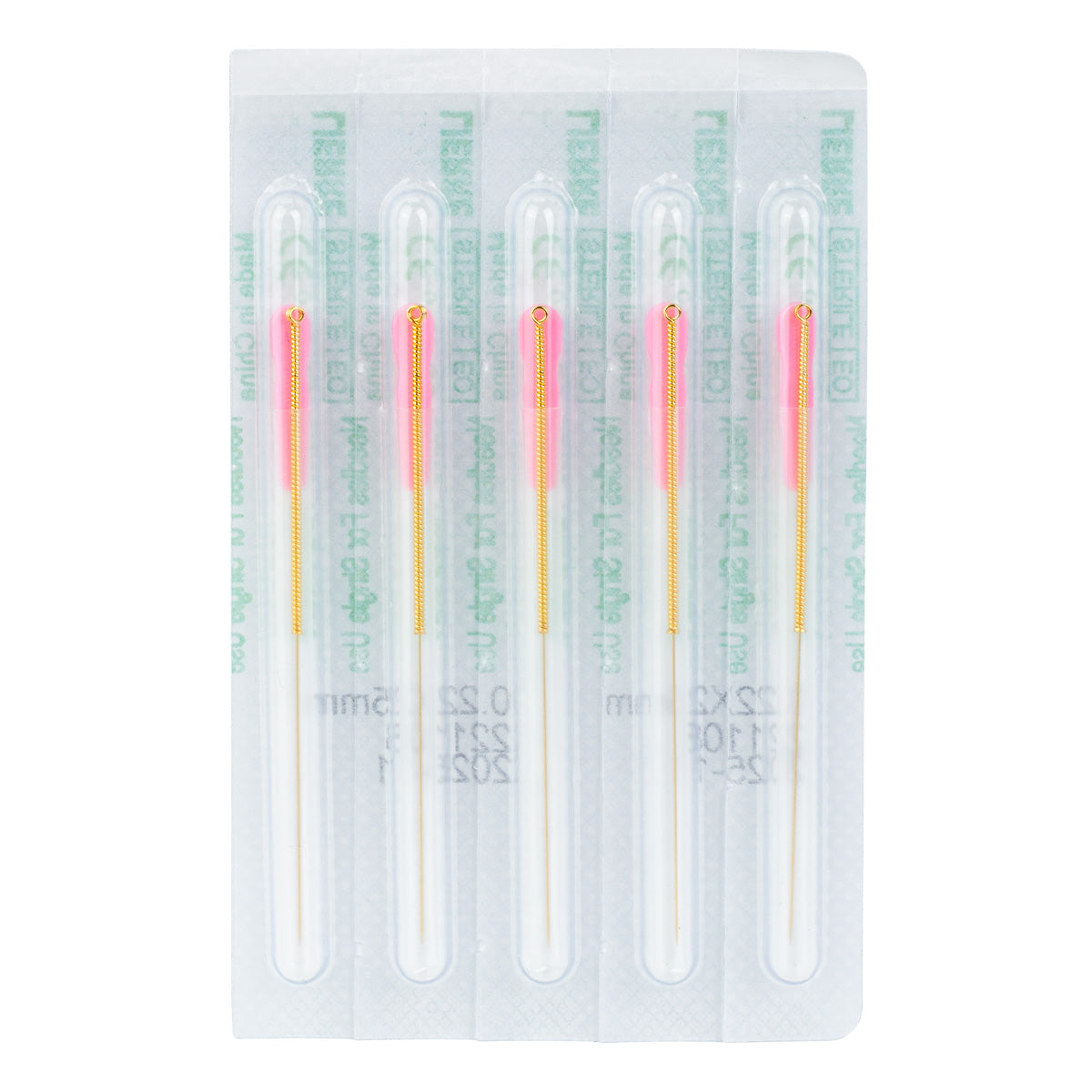 Aiguilles d'acupuncture individuelles en Or Lierre 100pcs/boîte