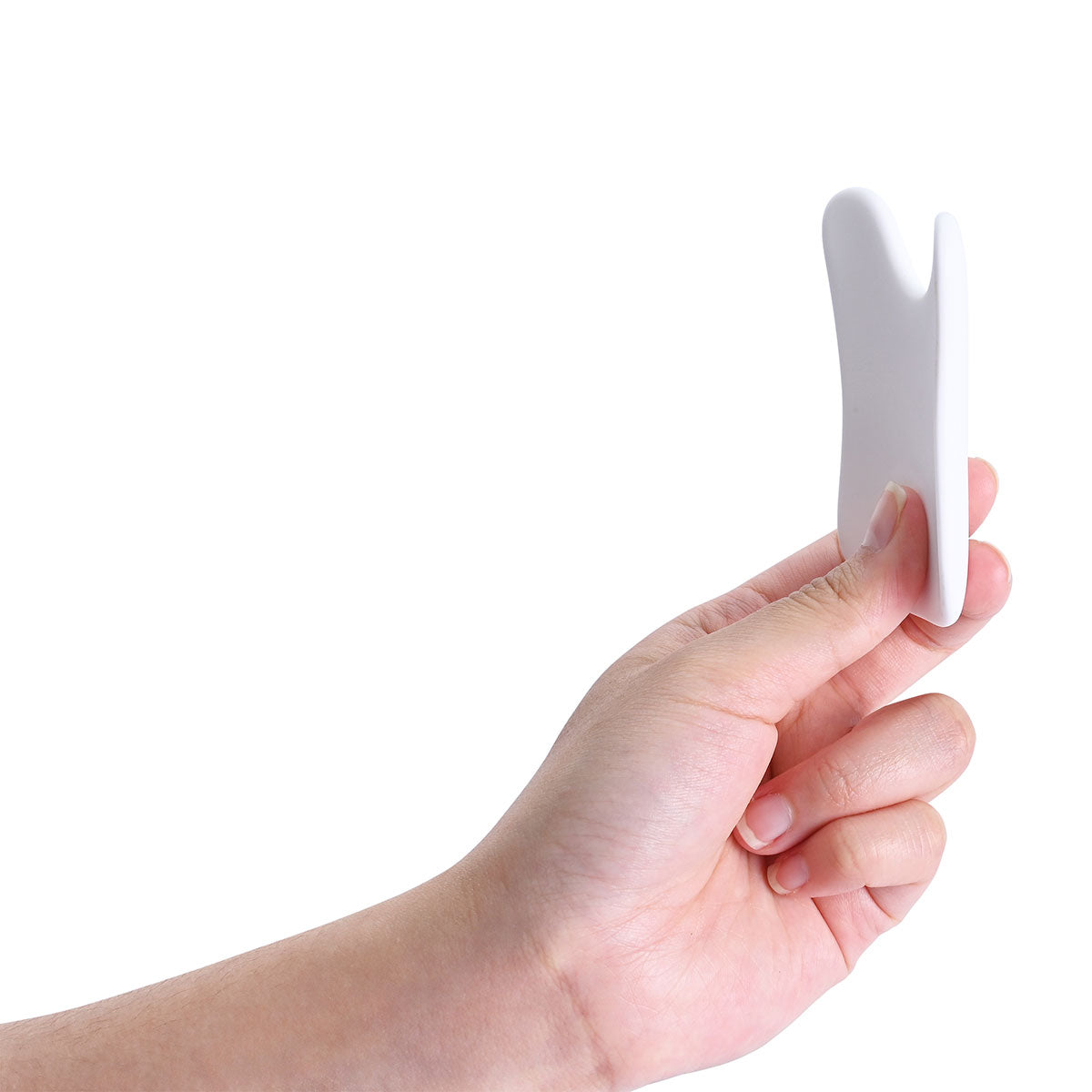 Porcelain Gua Sha (Tooth Shape) Matte Curved