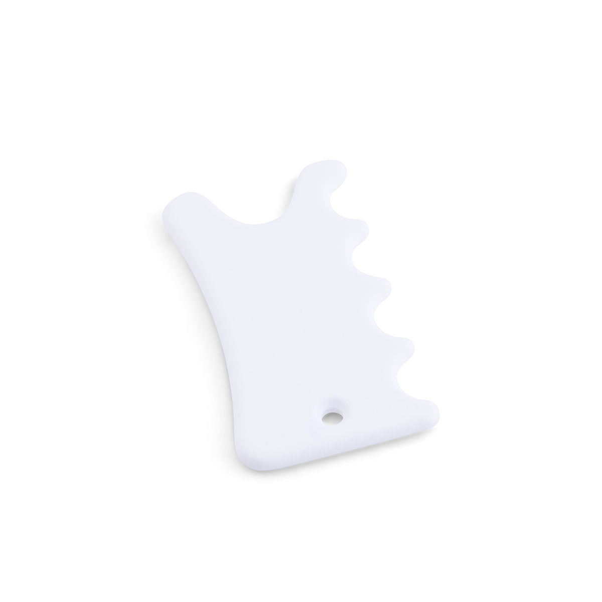 Ridged Porcelain Gua Sha (Tooth Shaped) Matte