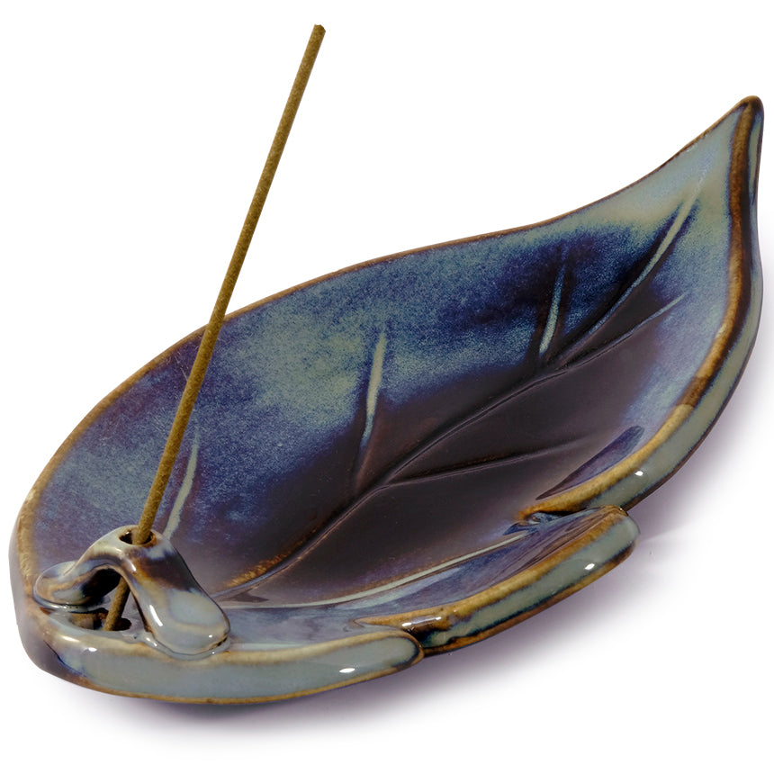 Shoyeido Leaf Shape Incense Holder - Mountain Mist