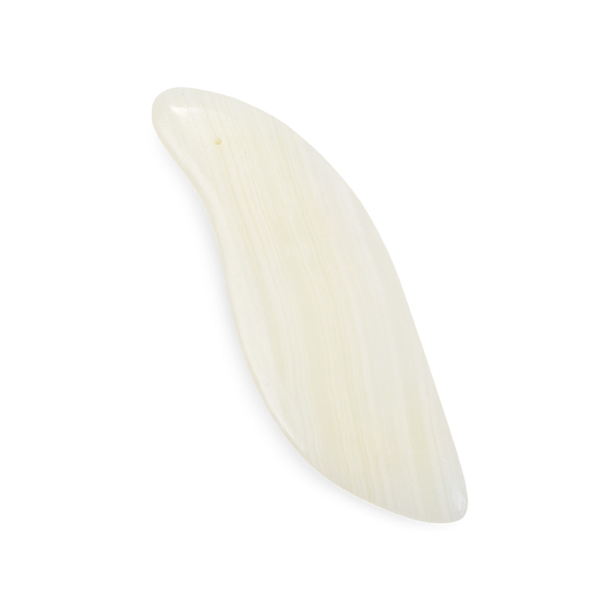 Gua Sha en agate blanc (baleine)