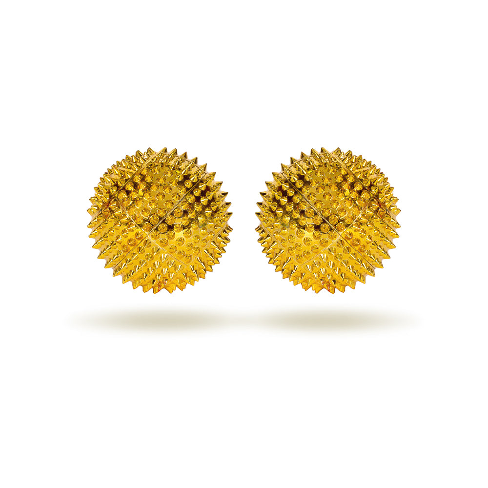 Acupressure spiky magnetic massage balls, pair