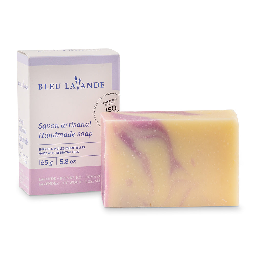 Blue Lavande Handmade lavender, ho wood & rosemary body soap - 165 g
