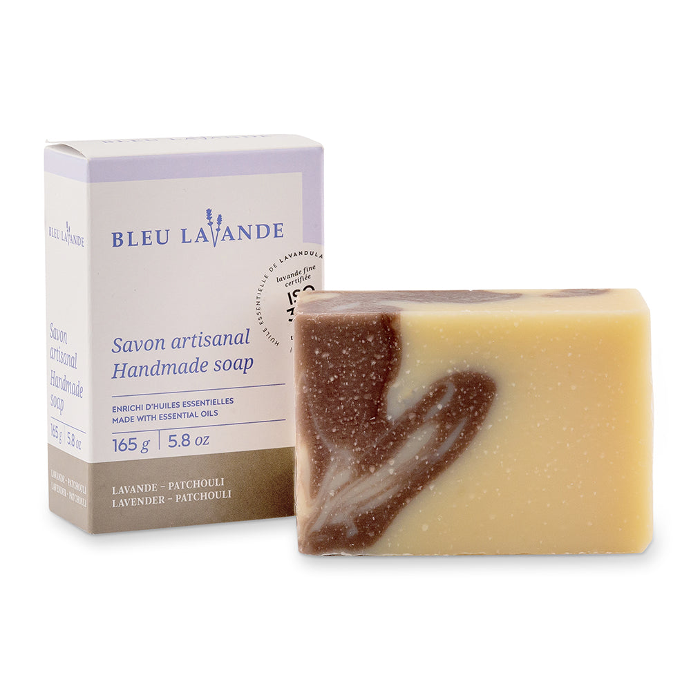 Blue Lavande Handmade lavender & patchouli body soap - 165 g