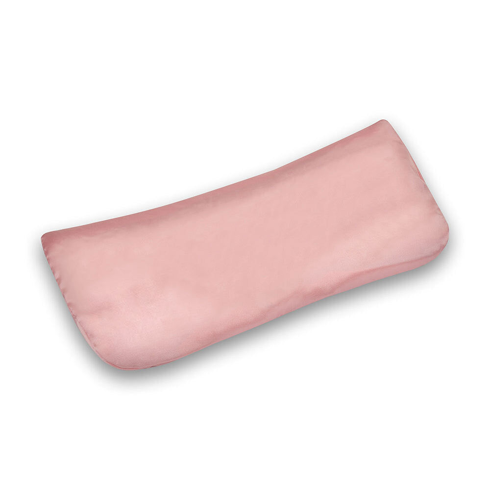 Cassia seeds filled eye pillow with satin fabric cover pink