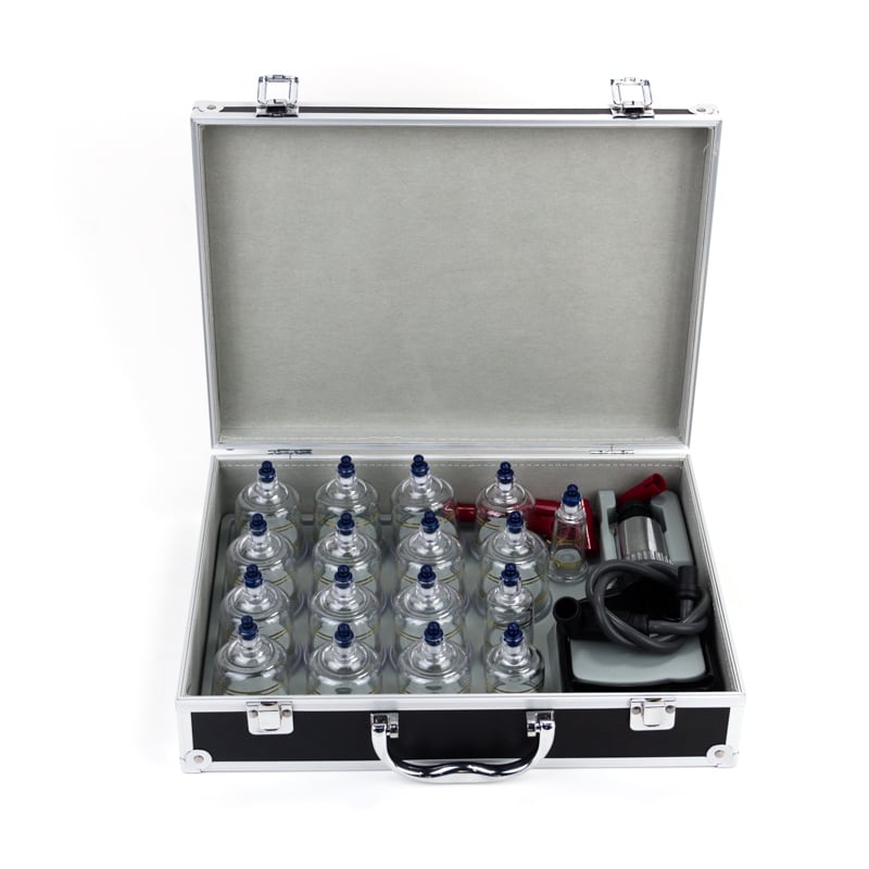 Golden Plastic Cupping Set 17 Cups