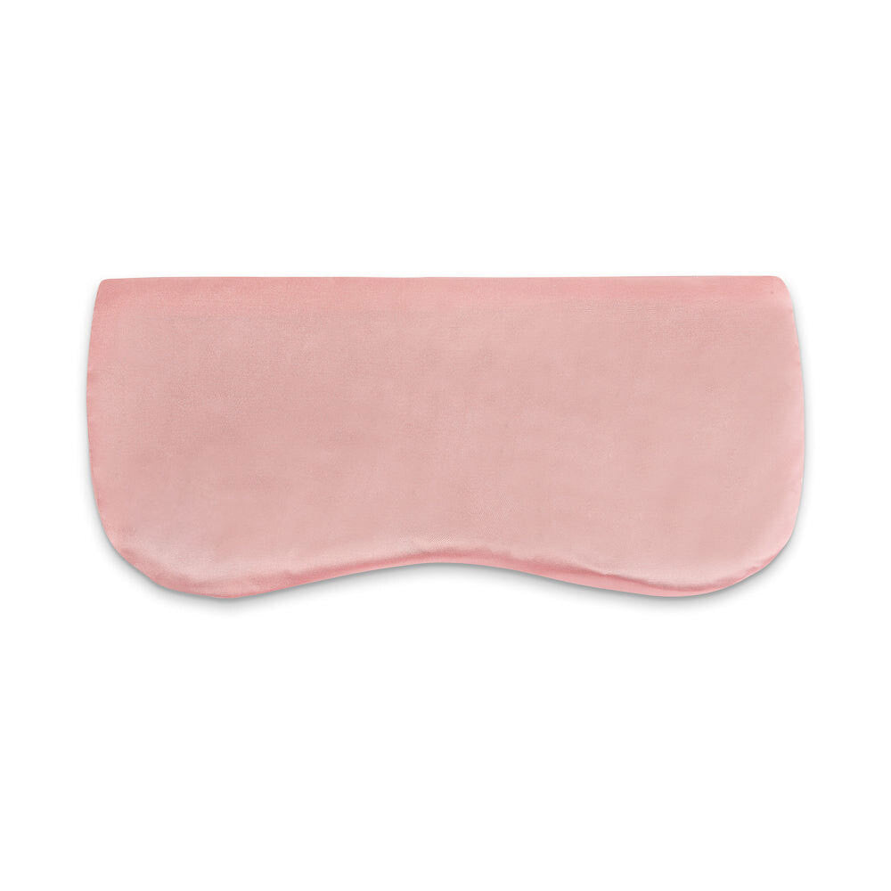 Cassia seeds filled eye pillow with satin fabric cover pink