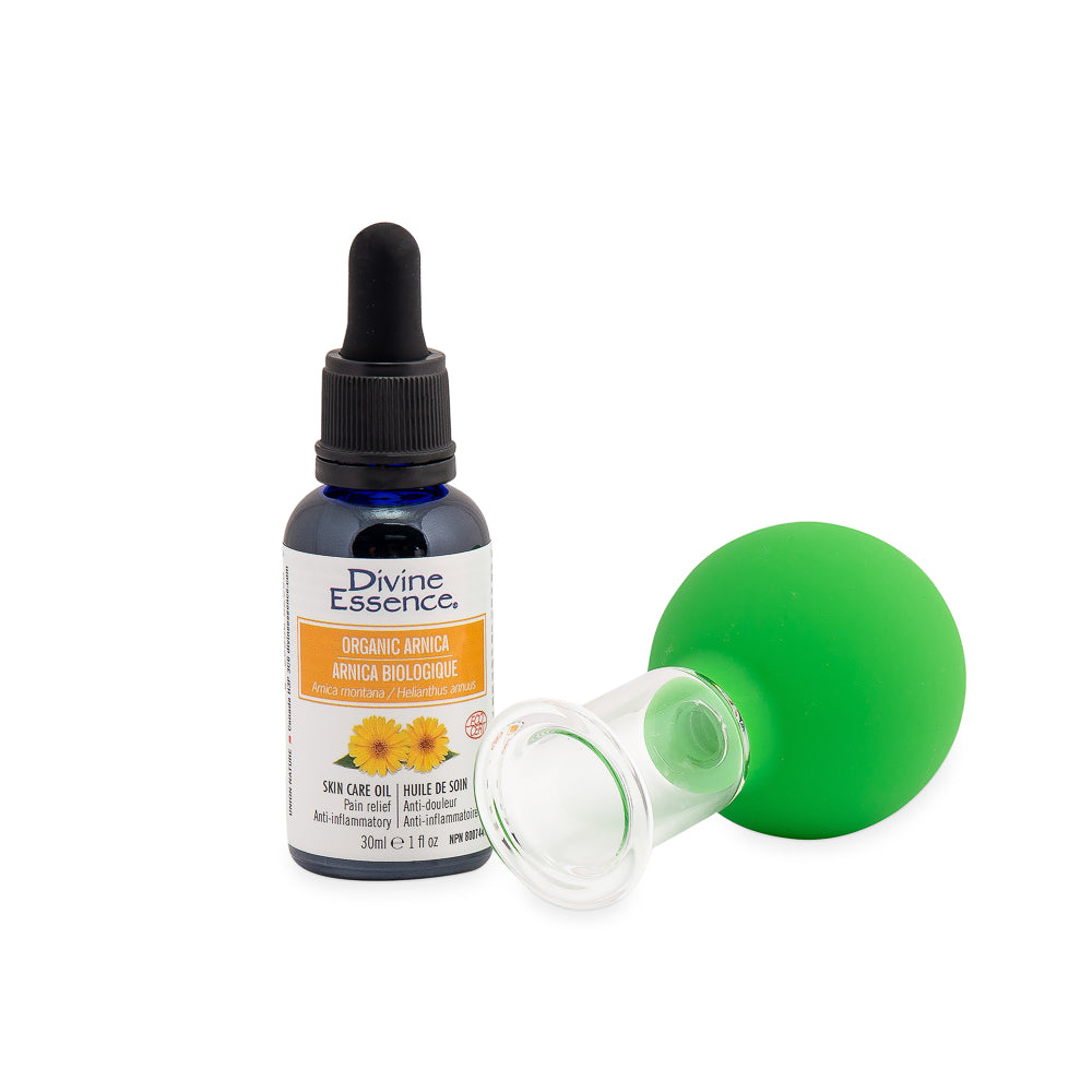 Jade Soft® Glass Facial Cupping + Organic Beauty Oil Kit