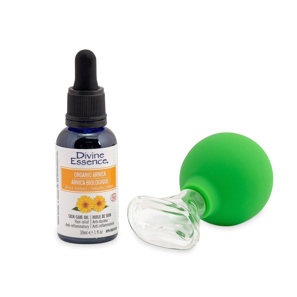 Jade Soft® Glass Facial Cupping + Organic Beauty Oil Kit
