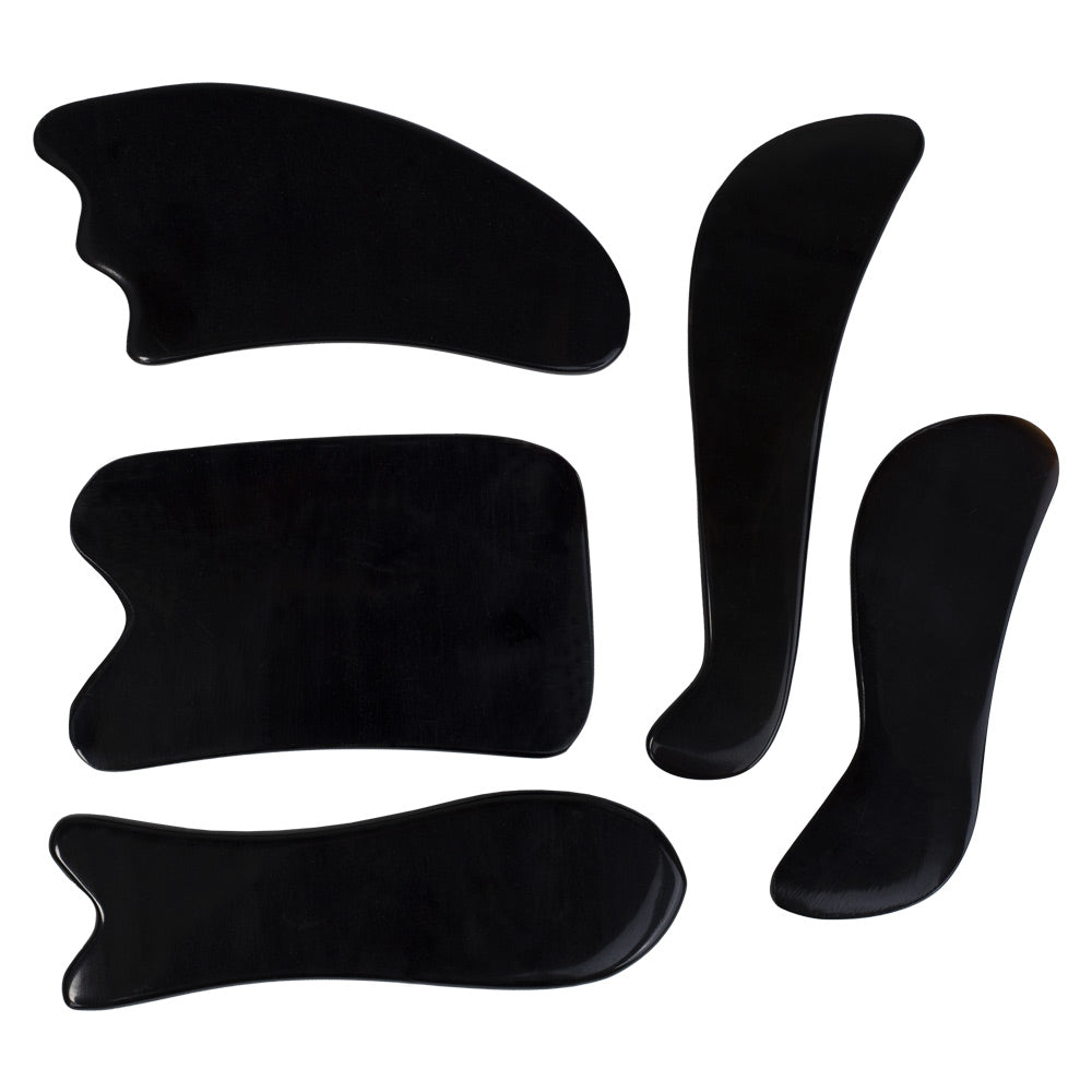Horn Gua Sha Scraping Massage Tool Set of 5