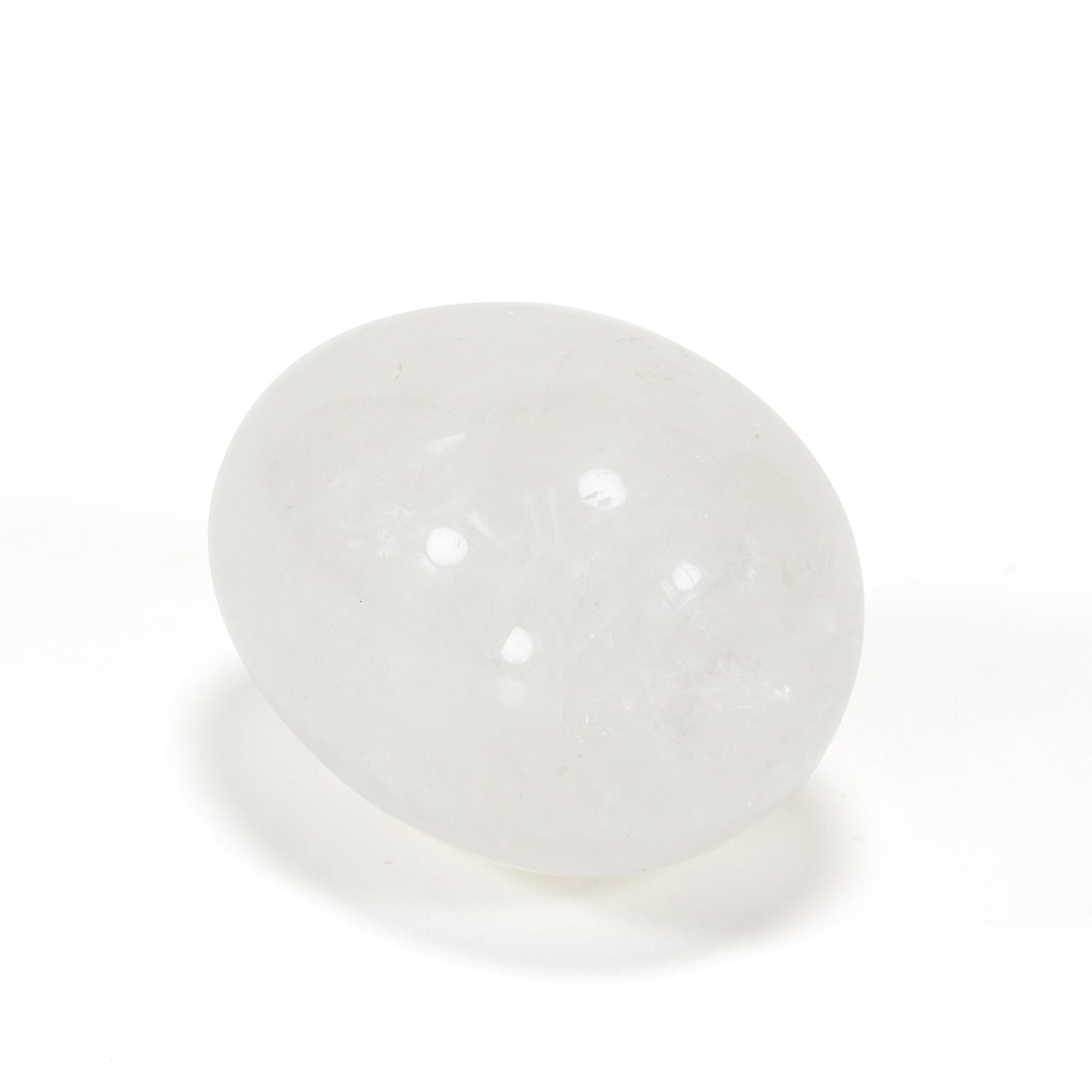 Natural Handcarved Clear Quartz Gemstone Egg