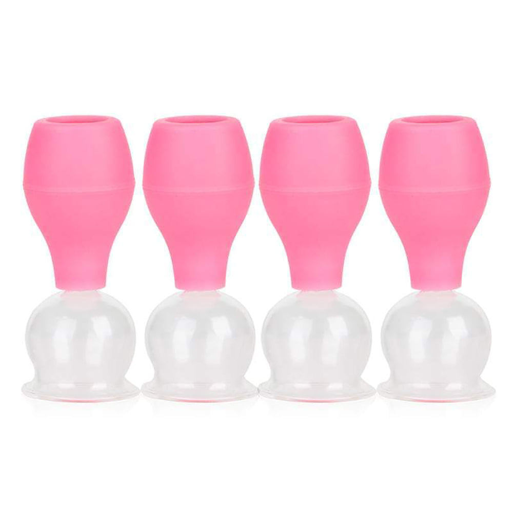 Glass Facial Cups with Bulb Set