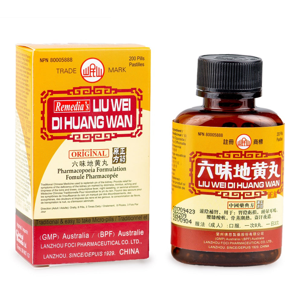 Chinese Herbs Liu Wei Di Huang Wan Min Shan