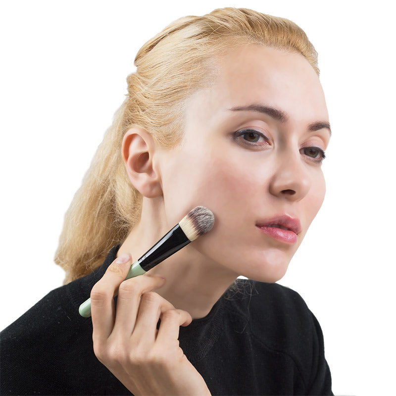 Makeup Brush Set with Natural Bristles (10pcs)