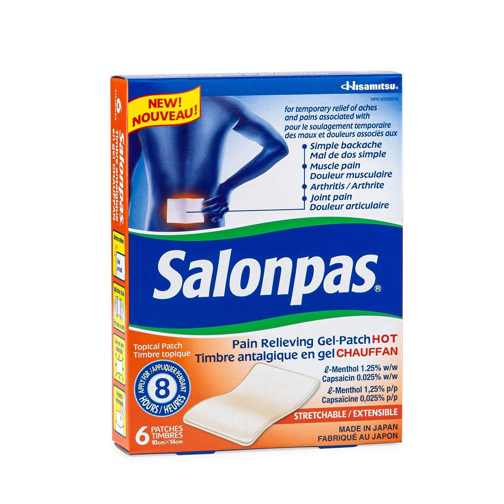 Salonpas Pain Relieving Gel-Patch Hot