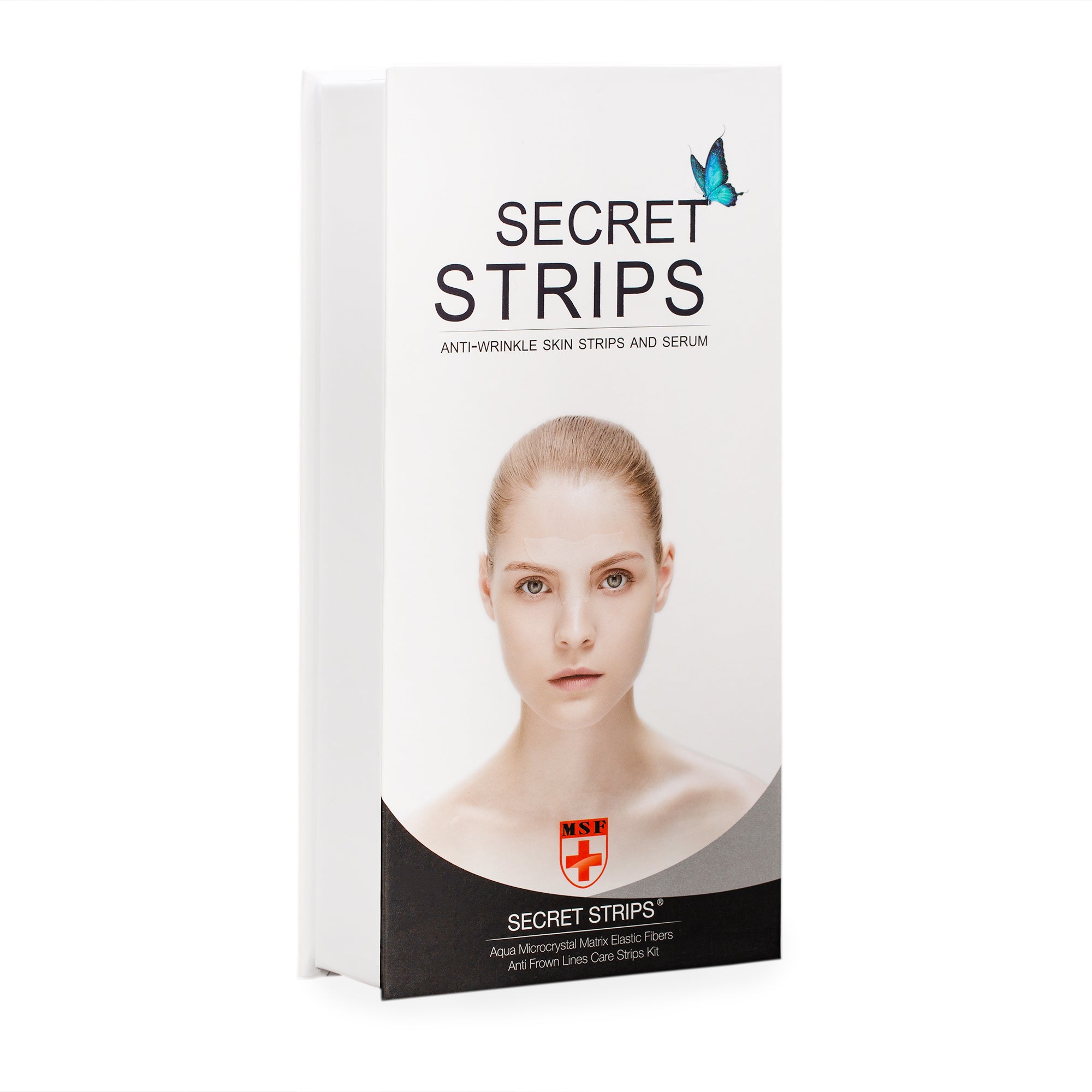 Anti-wrinkle Frown Lines Masks 10pcs with Hyaluronic Acid 8ml-Secret Strips