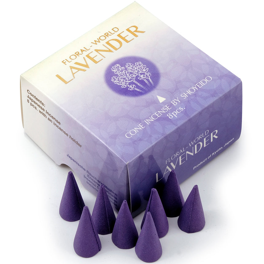 Shoyeido Floral World Incense Cones Lavender