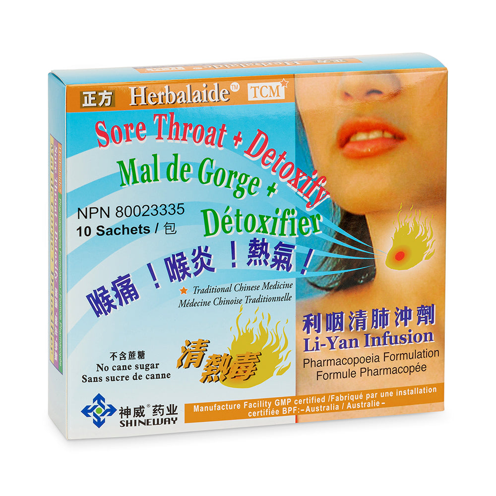 Chinese Herbs Li-Yan Infusion Pharmacopoeia Formulation