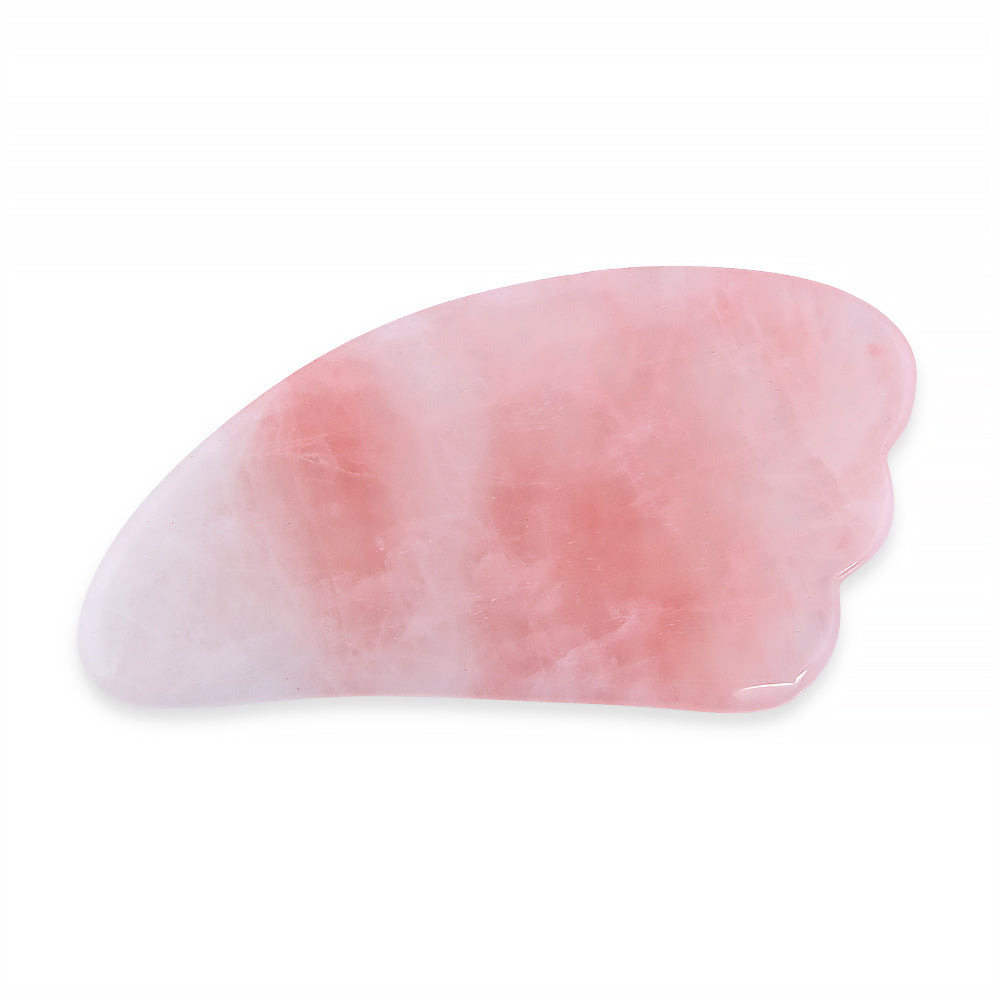 Rose Quartz Gua Sha (Wing Shape) -  Thera Crystals®