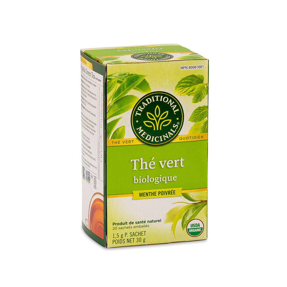 Traditional Medicinals Tea - Organic Green Tea Peppermint - 30g, 20 tea bags
