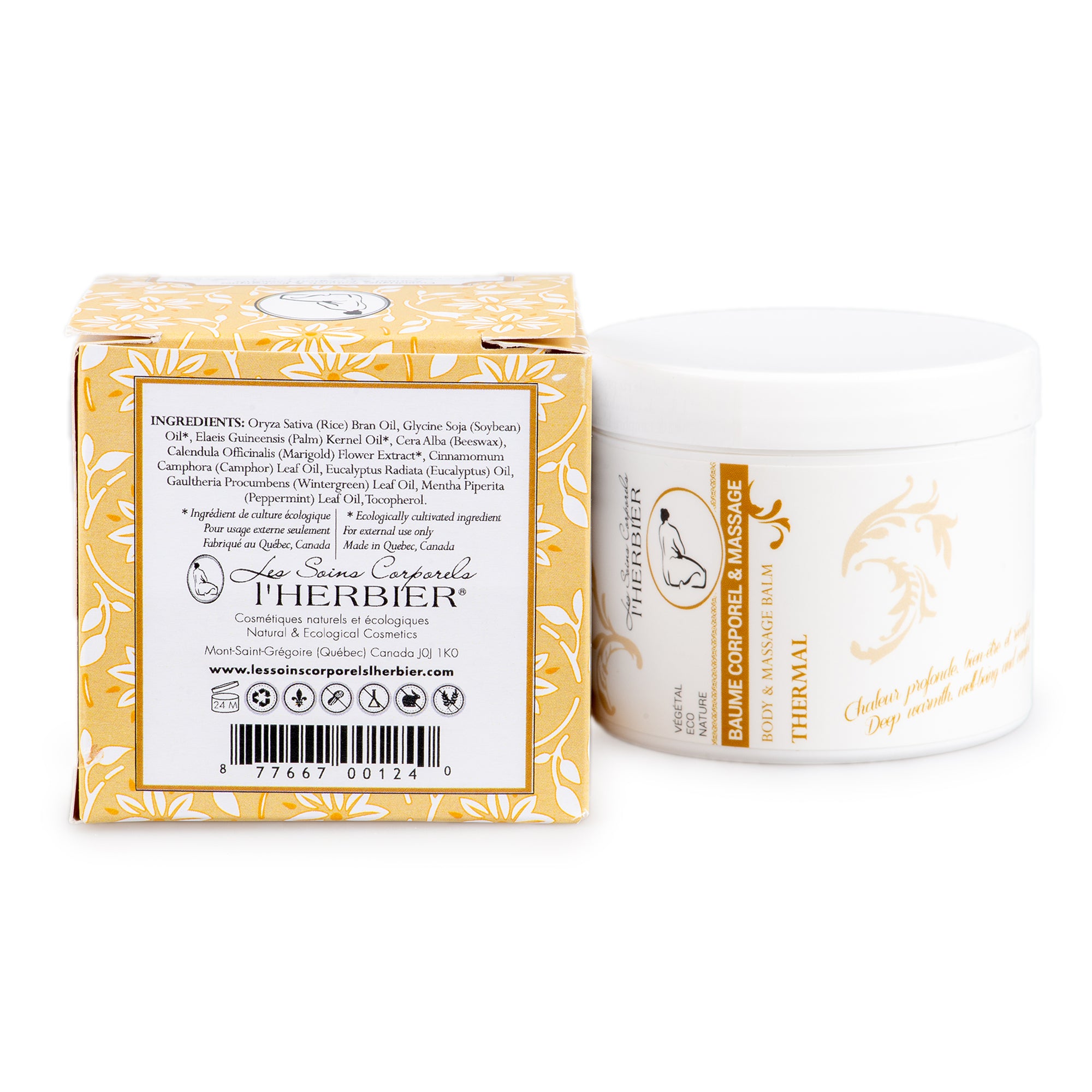 L'herbier Body Massage Balm-thermal