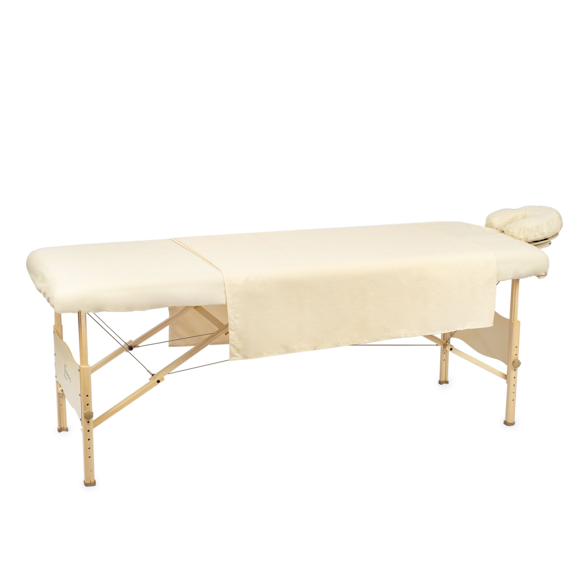 Set de draps pour table de massage - Flanelle - Blanc