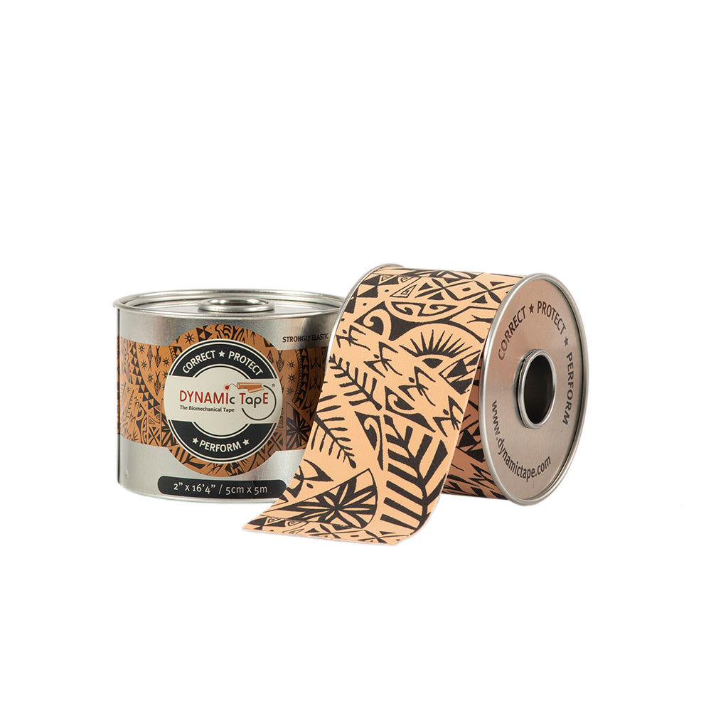 Dynamic Tape Beige with Black Tattoo 5cm x 5m