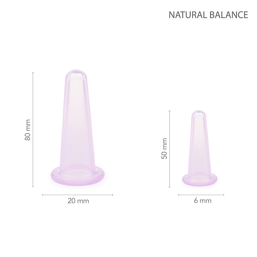 Natural Balance body and face massage silicone cupping set 12pcs