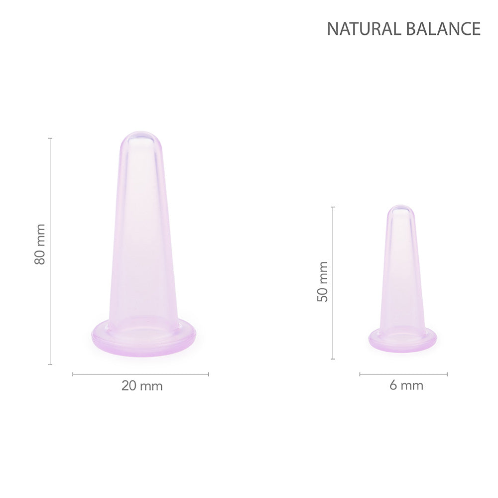 Natural Balance Massage Silicone Cupping Set, 4 pcs