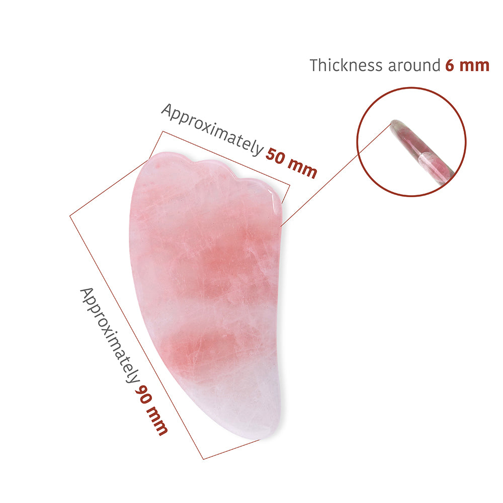 Rose Quartz Gua Sha (Wing Shape) - Thera Crystals®
