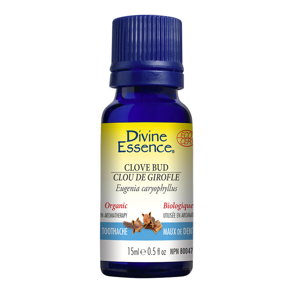 Clove Bud Organic Essential Oil 15ml, DIVINE ESSENCE