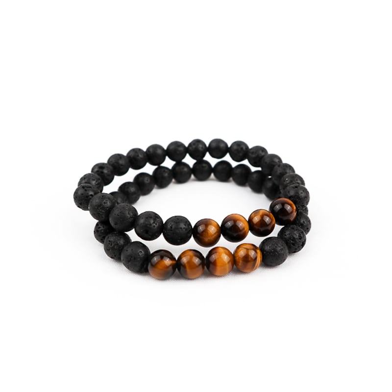 Lava Stone Diffuser Bracelet Set