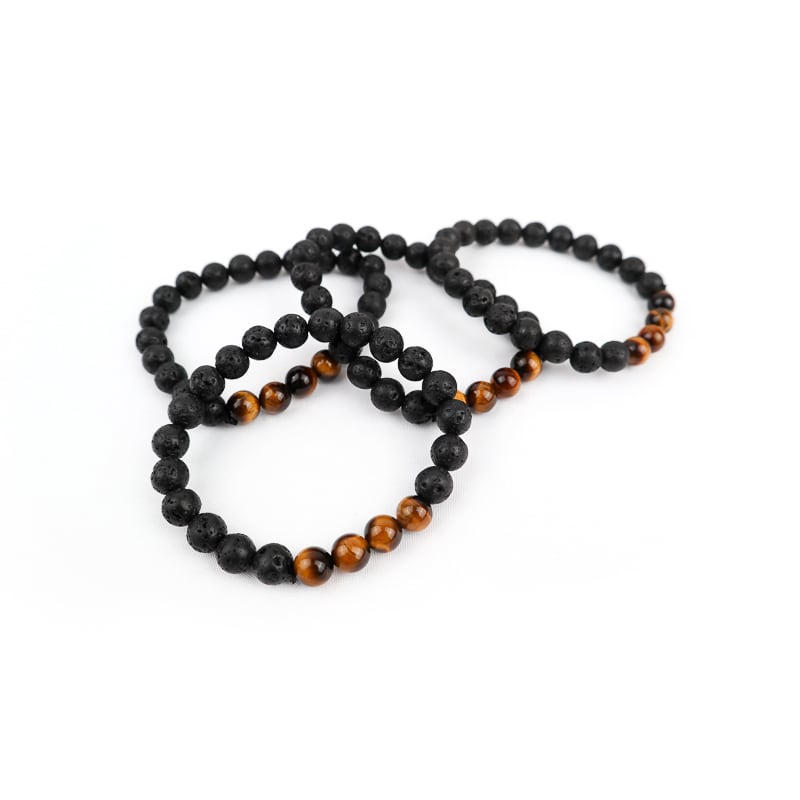 Lava Stone Diffuser Bracelet Set