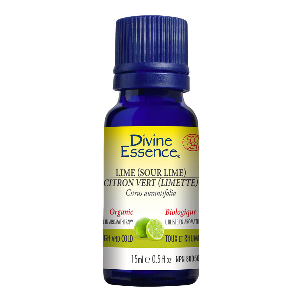 Lime (Sour Lime) Organic Essential Oil 15ml, DIVINE ESSENCE