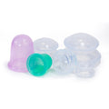 Natural Balance Clear Silicone Cupping Set, 6 cups