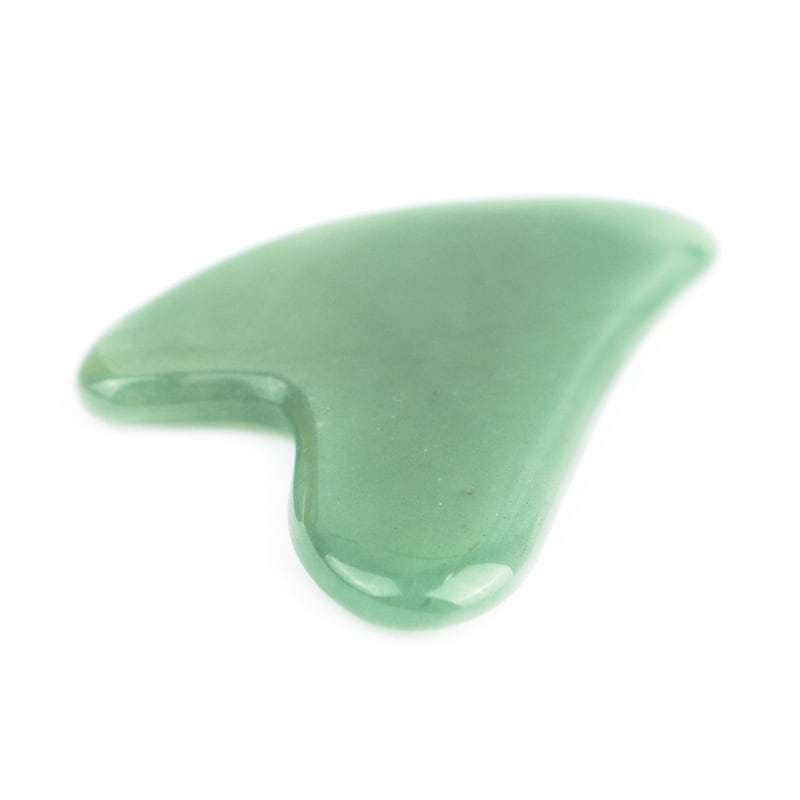 Jade Gua Sha (heart shape) - Thera Crystals®
