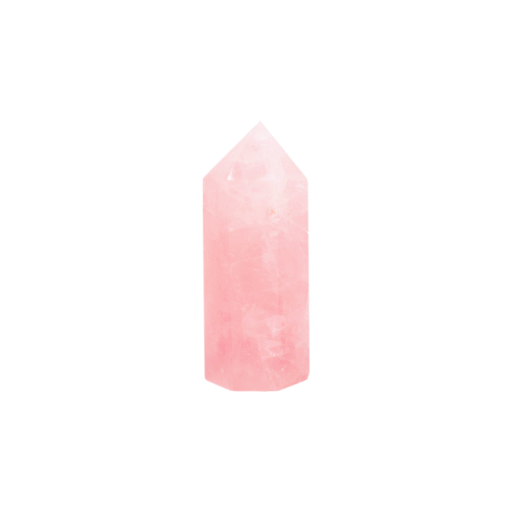 Rose Quartz Crystal Point for Acupressure