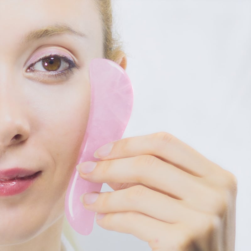 Rose Quartz Gua Sha (S shape) - Thera Crystals™