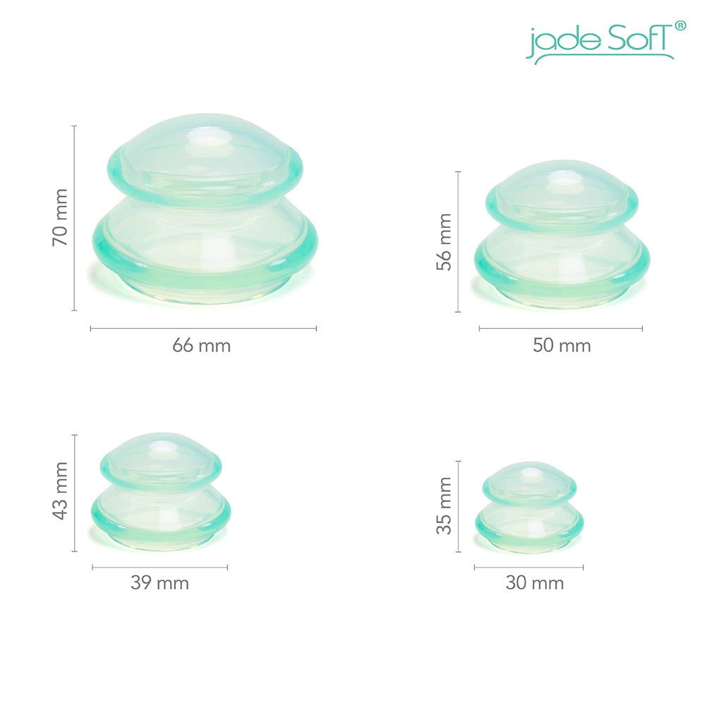Jade Soft® Silicone Cupping Set 4 cups
