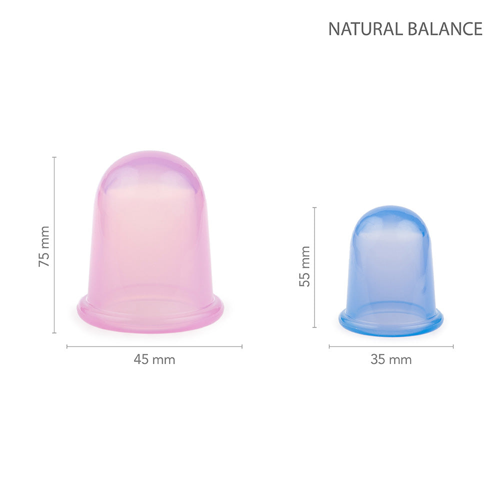 Natural Balance Body Massage Silicone Cupping Set, 6 Bell shaped cups