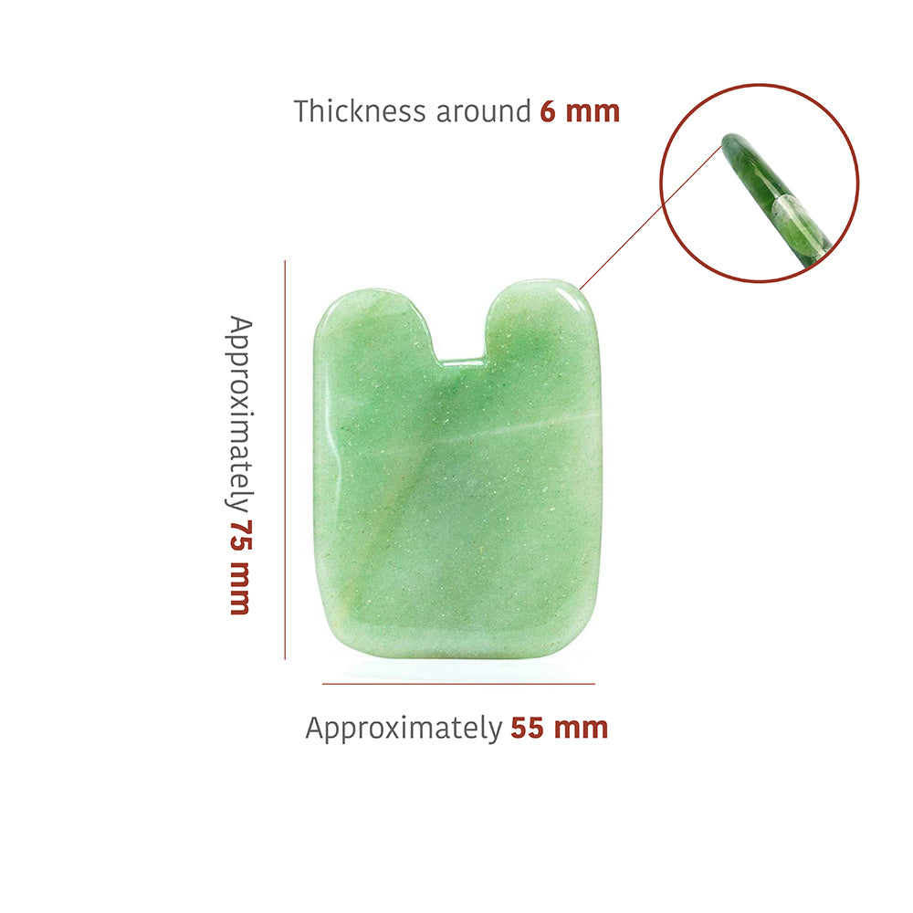 Jade Gua Sha (tooth shape) - Thera Crystals®