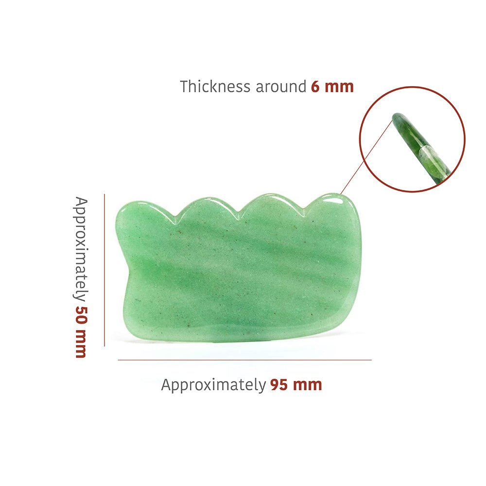 Jade Gua Sha (Wave shape) - Thera Crystals®