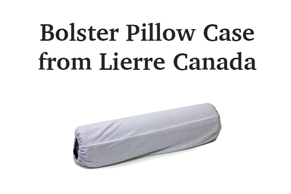 Bolster cover for semi round bolster pillow from Lierre.ca Canada