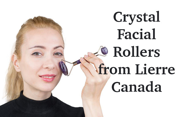 Crystal facial rollers from Lierre.ca Canada