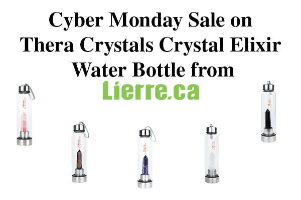 Thera Crystals™ Crystal Elixir Water Bottle Lierre.ca Cyber Monday Black Friday Deals