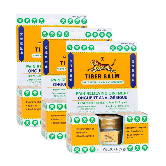 Tiger Balm White Regular, Pain Relieving Balm – 18g