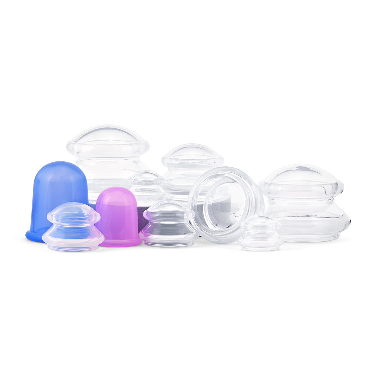 Natural Balance Clear Silicone Cupping Set, 10 cups