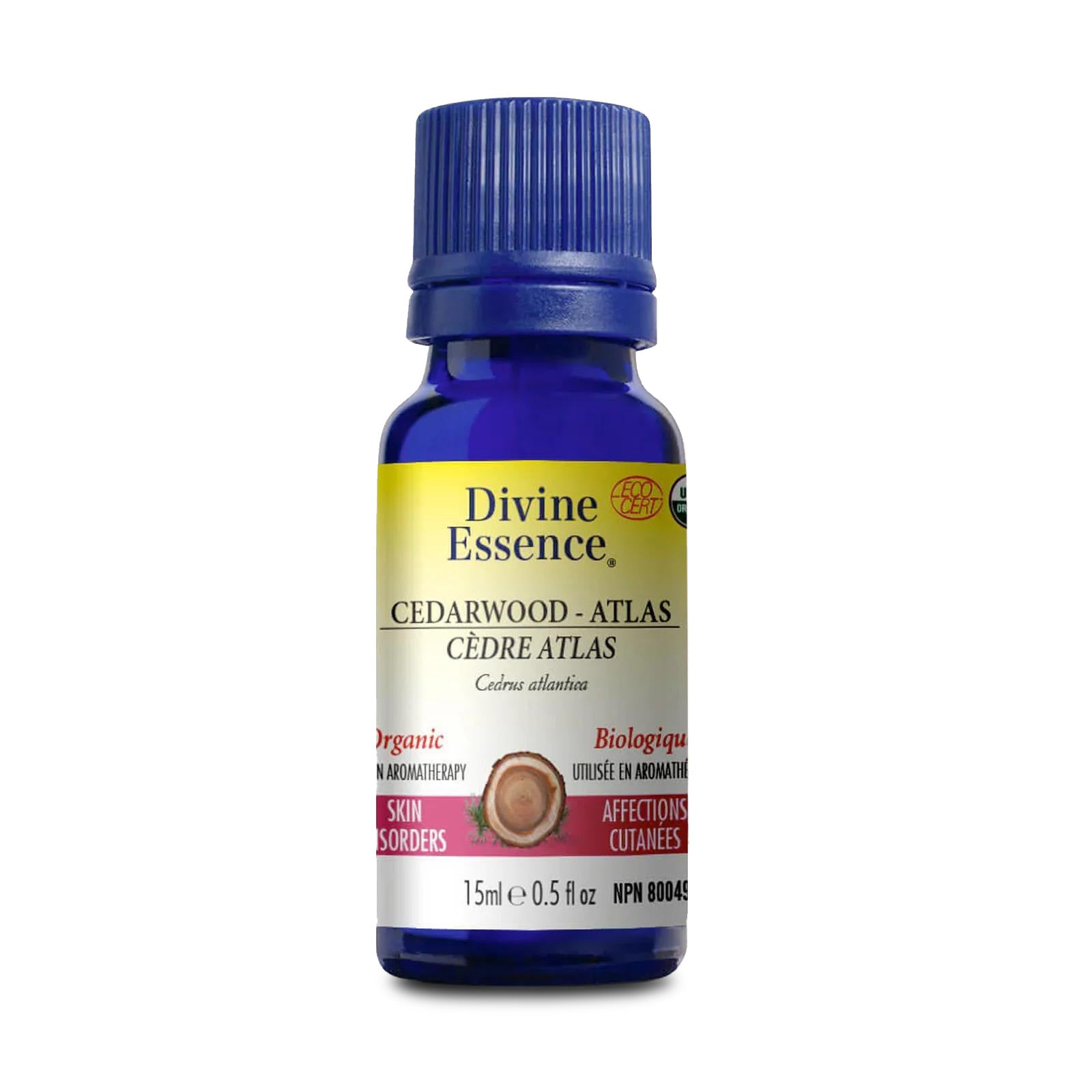 Cedarwood-Atlas Organic Essential Oil 15ml, DIVINE ESSENCE