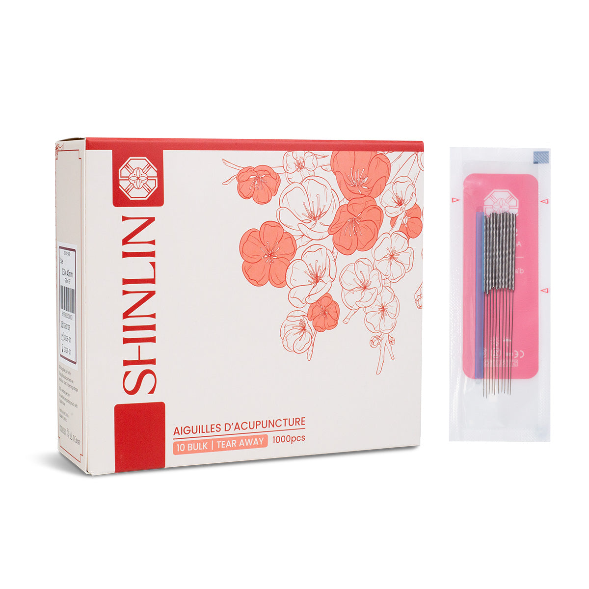 ShinLin® 10 Bulk Acupuncture Needles (Tear Away) 1000pcs/box